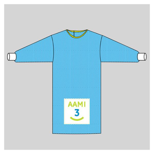 Welmed  Gown Surgical Century Medium Blue NRnfrcd AAMI L3 Strl LF 24/Ca