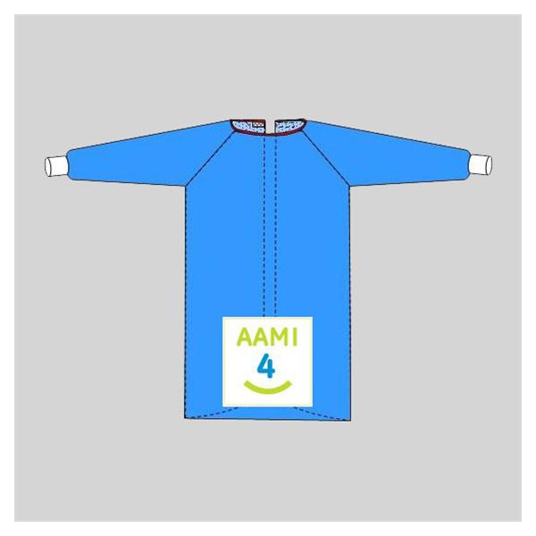 Welmed  Gown Surgical ProCool4 XL Blue Rnfrcd AAMI Level 4 Strl LF 24/Ca