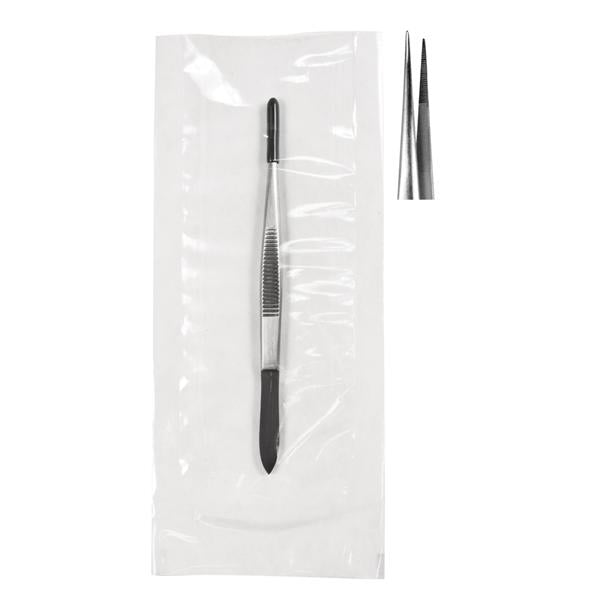 Sklar Instruments Forcep Splinter Econo 3-1/2" Fn Tp Serrated Straight SS Disp Ea, 50 EA/CA (96-2765)