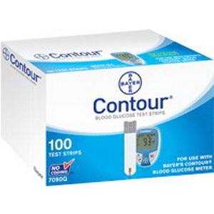 Bayer Contour Microfill Blood Glucose Test Strip, 100 Per Box ...