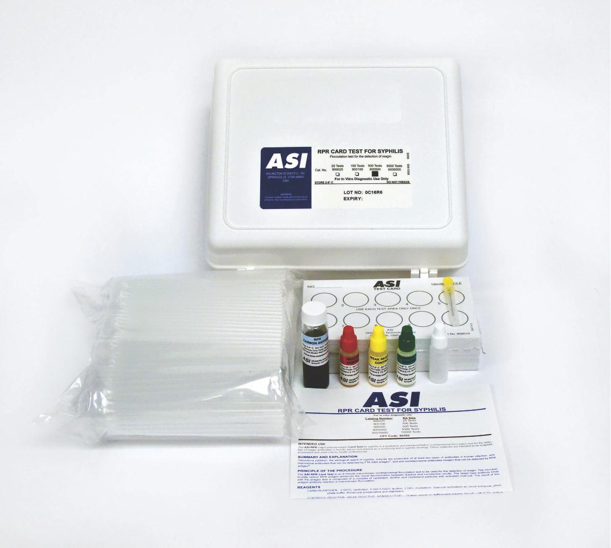 Arlington RPR Card Test for Syphilis - RPR Card Test for Syphilis without Controls, 30-Well - 987530