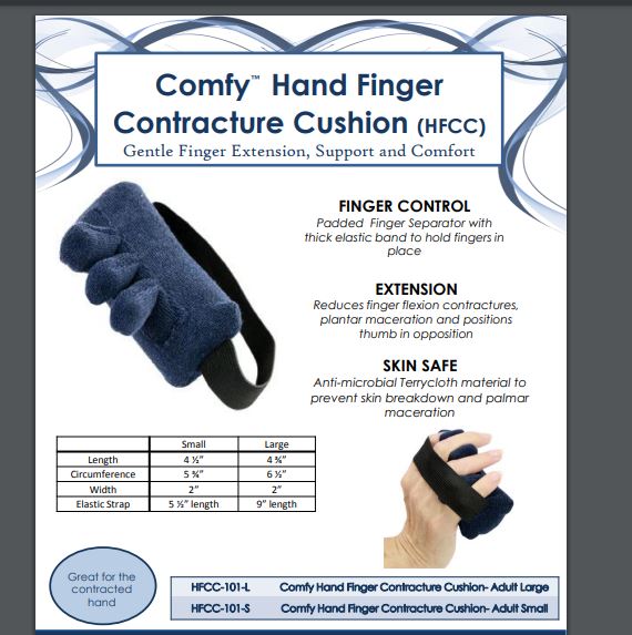 Comfy Splints Finger Extensor Comfy Splints Finger Contracture Cushion with Finger separator ...