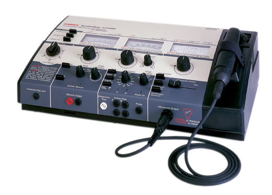 FEI Amrex Ultrasound/Stim Combo U/HVG50 (Low and High Volt) 1.0 and 3.3 Mhz with 10 cm Head and Quickconnect Transducer