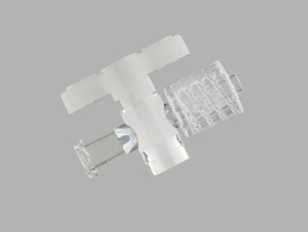 Cook Inc One-Way Stopcocks - Stopcock, 1 Way, Clear Plastic, Female-to-Male Luer Lock with Rotating Adapter, 0.095" Inner Dia. - G00164