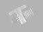 Cook Inc One-Way Stopcocks - Stopcock, 1 Way, Clear Plastic, Female-to-Male Luer Lock with Rotating Adapter, 0.095" Inner Dia. - G00164