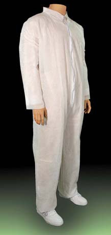 Cellucap Disposable Polypropylene Coveralls - Polypropylene Coveralls, White, Size XL - 55802X