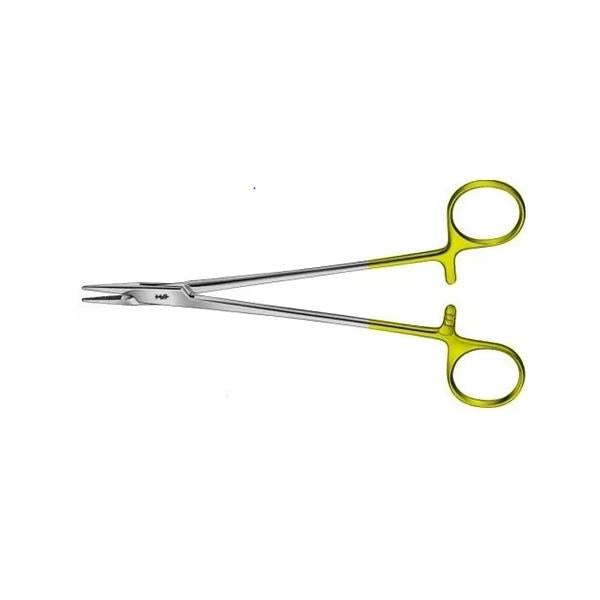 Aesculap  Holder Needle Mayo-Hegar 7" Cross Serrated Straight Blnt SS/TC Ea