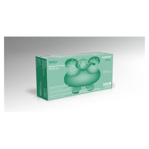 Ventyv Gloves Exam Powder-Free Nitrile Latex-Free Sm Violet Blue 200/Bx, 10 BX/CA (10334101)