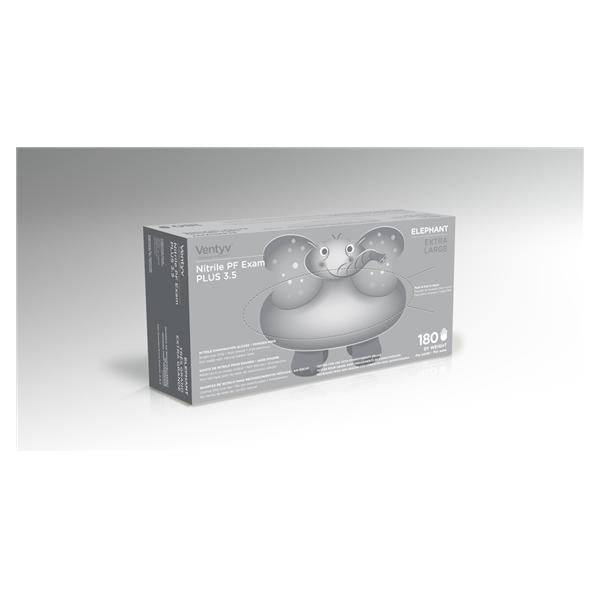 Ventyv Gloves Exam Powder-Free Nitrile Latex-Free XL Violet Blue 180/Bx, 10 BX/CA (10337101)