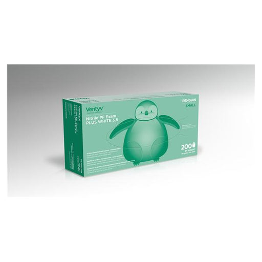 Ventyv Gloves Exam Powder-Free Nitrile Latex-Free Small White 200/Bx, 10 BX/CA (10334104)