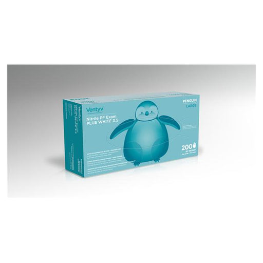 Ventyv Gloves Exam Powder-Free Nitrile Latex-Free Large White 200/Bx, 10 BX/CA (10336104)