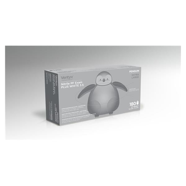 Ventyv Gloves Exam Powder-Free Nitrile Latex-Free X-Large White 180/Bx, 10 BX/CA (10337104)