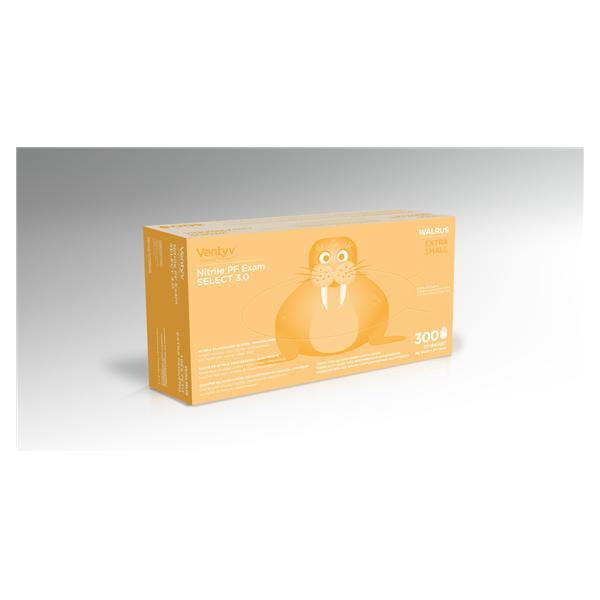 Ventyv Gloves Exam Powder-Free Nitrile Latex-Free XS Cobalt Blue 300/Bx, 10 BX/CA (10345102)