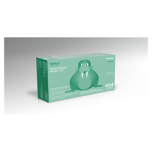 Ventyv Gloves Exam Powder-Free Nitrile Latex-Free Sm Cobalt Blue 300/Bx, 10 BX/CA (10346102)