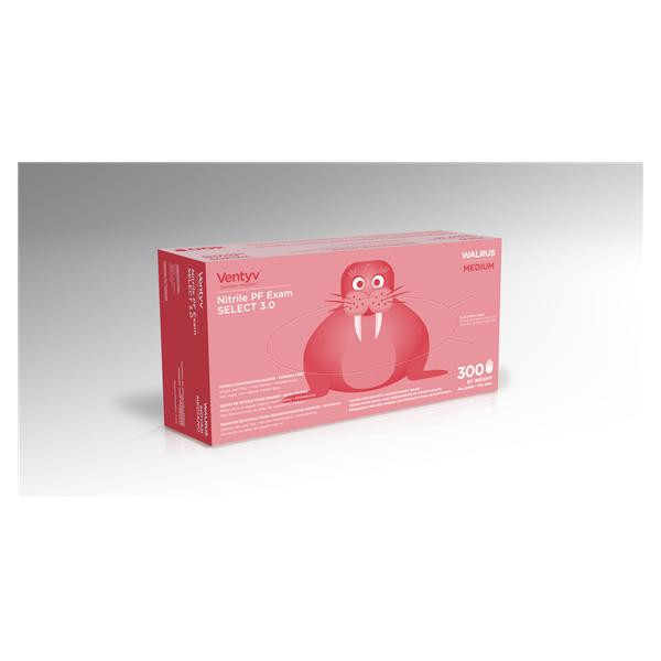 Ventyv Gloves Exam Powder-Free Nitrile Latex-Free Md Cobalt Blue 300/Bx, 10 BX/CA (10347102)