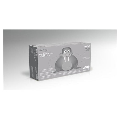 Ventyv Gloves Exam Powder-Free Nitrile Latex-Free XL Cobalt Blue 250/Bx, 10 BX/CA (10349102)