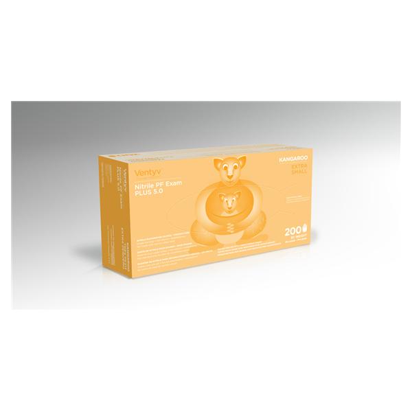 Ventyv Gloves Exam Powder-Free Nitrile Latex-Free X-Small Blue 200/Bx, 10 BX/CA (10333103)