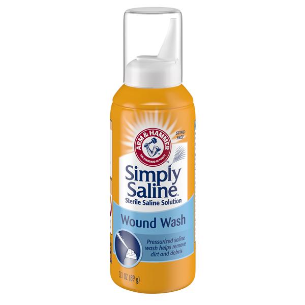 Armkel (Church & Dwight) Simply Saline Wound Wash 3.1oz/Cn, 12 CN/CA (8553)