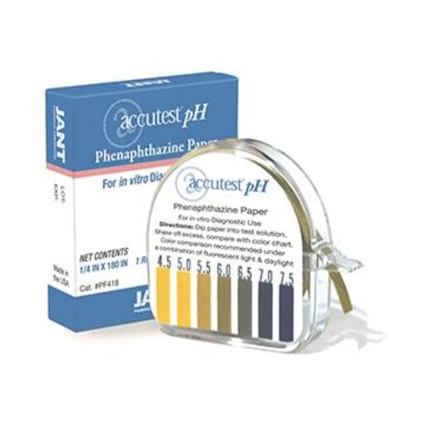 Micro Essential Labs  Accutest pH Phenaphthazine Paper Roll Single Roll Ea