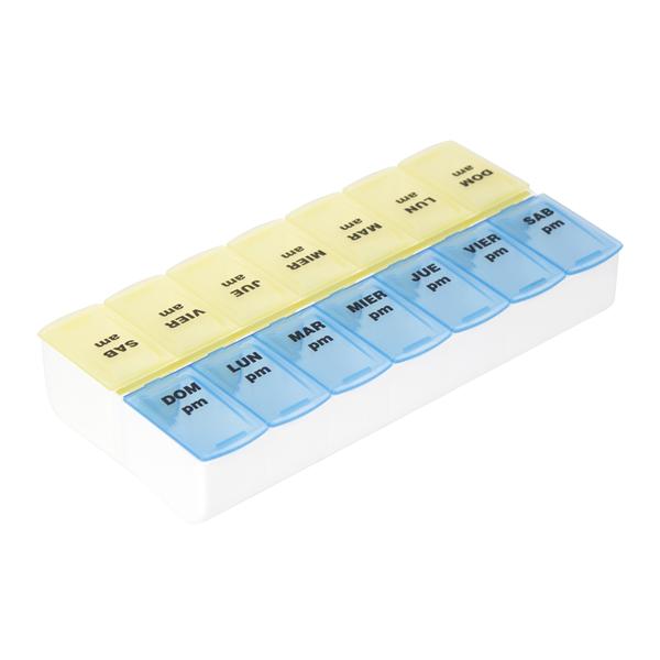 Carex-Apex Medical  Box Pill 7 Days 7.25x3.63x1.38" Assorted Colors Ea