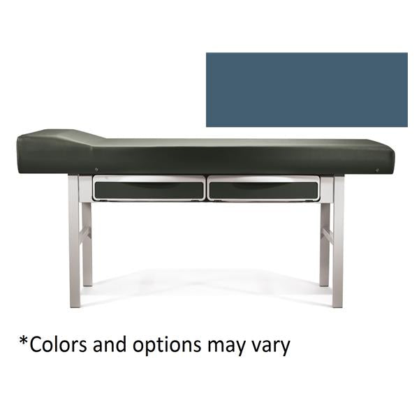 203 Treatment Table with Drawer, Dusty Blue