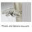 Midmark Corporation Midmark 630 Chair Arms - ARMS, CHAIR, 630, 32", UF, STONE - 9A550005-865