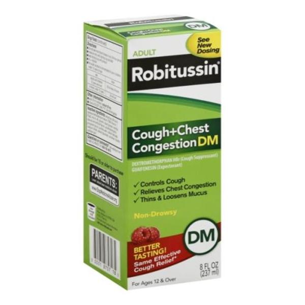 Pfizer Consumer Health Robitussin DM Adult Cgh/Cngstn Liquid Btl 200/20mg 8oz 8oz/Ea, 12 EA/CA (300318757185)
