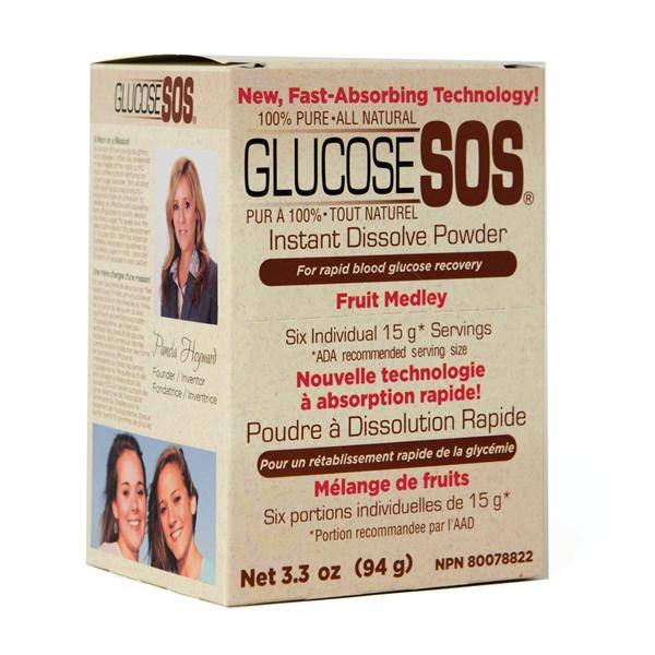SOS Life Sciences oration Glucose SOS Glucose Recovery Fruit Medley 15g Powder 6/Pk, 12 PK/CA (108657020003)