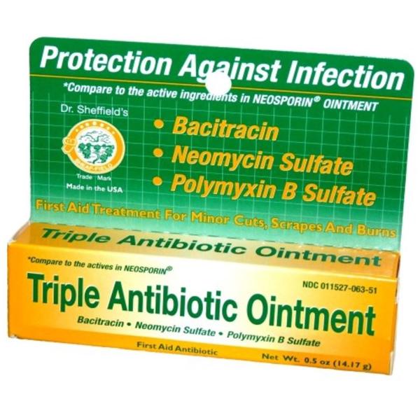 Sheffield Pharmaceuticals Triple Antibiotic Ointment 0.5oz Tube 0.5oz/Tb