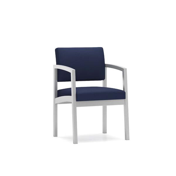 Lesro Industries Chair Guest Lenox 22.5x24.5x32 Powder-Coated Steel Charcoal Ea