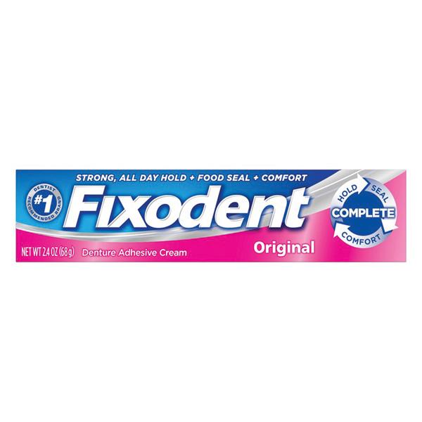 Procter & Gamble Dist Fixodent Dental Appliance Adhesive Original Tube 2.4oz/Tb, 24 TB/CA (7666030041)