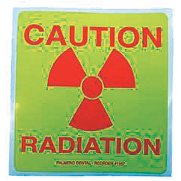 Palmero Sales  Label Informational Radiation Caution 5/Pk