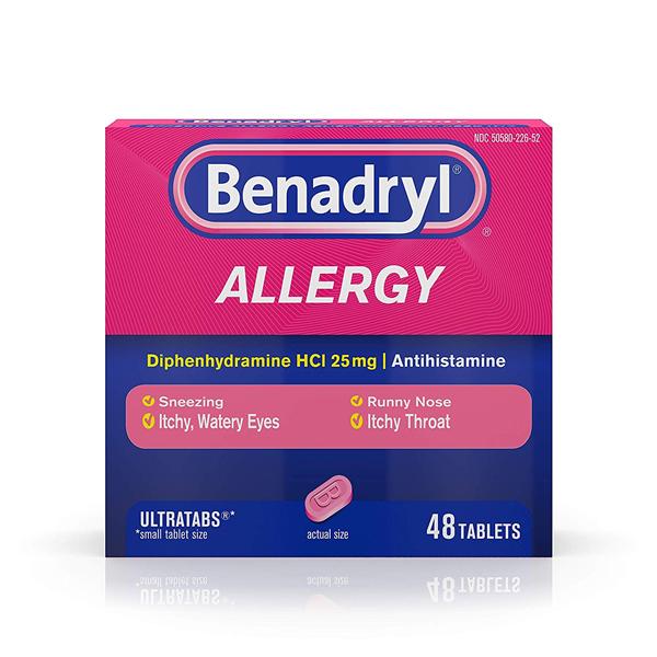 Johnson & Johnson Consumer Benadryl Children Allergy Box Dye Free Bubble Gum 4oz/Bt, 36 BT/CA (535350300)