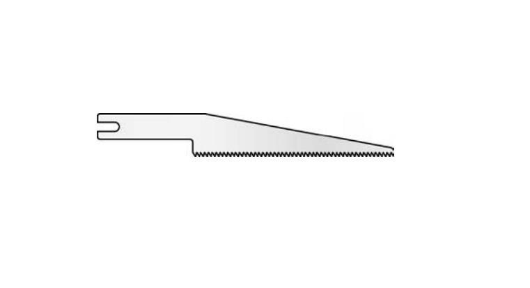 MicroAire Surgical Reciprocating Saw Blades - Reciprocating Saw Blade, Small, 8 mm x 38.1 mm x 0.7 mm - 1400-002