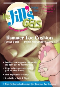 Dr Jills Premier Gel Adjustable Crest Pads - PREMIER GEL ADJ CREST PAD RIGHT 3/PK - P-6 ADJCREST-RIGHT (3PK)