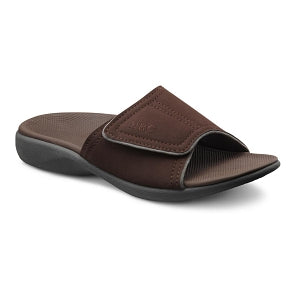 Dr. Comfort Dr. Comfort Connor Men's Sandal Slides - Connor Sandal Slides, Chocolate, Men's Size 12 Wide - 5420-W-12.0