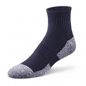 Dr. Comfort Diabetic Ankle Length Socks - Diabetic Ankle Length Sock, Navy, Size S - 601252