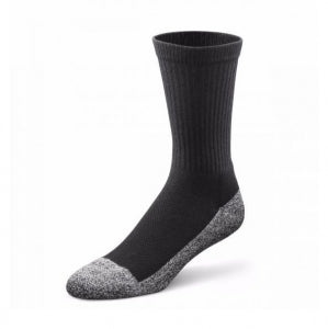 Dr. Comfort Extra Roomy Diabetic Crew Socks - Diabetic Extra Roomy Crew Sock, Black, Size S - 601612