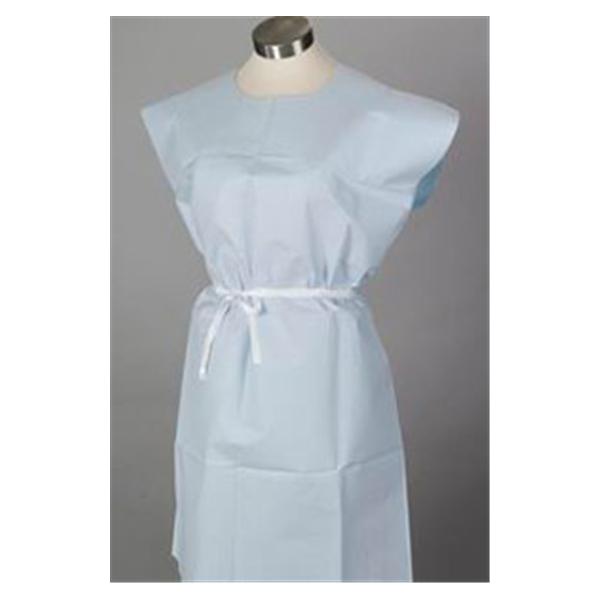 Tidi Products  Gown Patient Encore 30 in x 42 in Blue 50/Ca