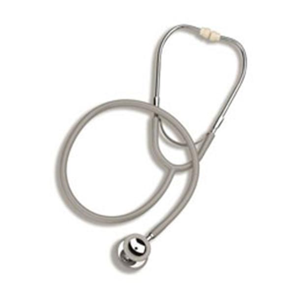 DMS Holdings Stethoscope Clinician Caliber Gray Pediatric 30" 2-Head Ea