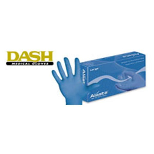 Dash Medical Gloves  Gloves Exam Alasta Soft Fit PF Nitrile Latex-Free XS Blue 100/Bx, 10 BX/CA (ALS100XS)