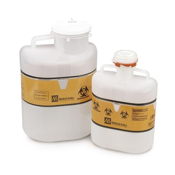 Medical Action Industries Container Sharps Saf-T-View 6.2qt Clear 12/Ca