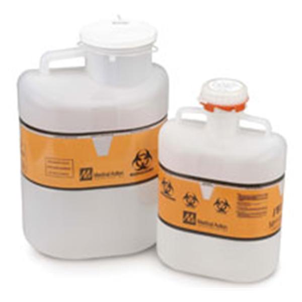 Medical Action Industries Container Sharps 2-1/2gal Large PP Screw Cap Translucent 12/Ca