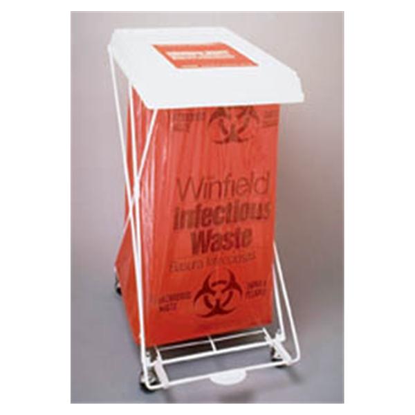 Medegen Medical Products Bag Biohazard 30-1/2x41" 30gal LDPE Red/Black 1.2mil Symbl 250/Ca