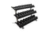 Rubber Hex Dumbbell Set