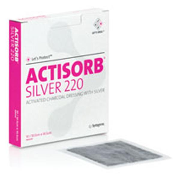 Systagenix Wound Management Dressing Wound Actisorb AG 220 Act Chrcl 4 ...