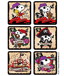 Medibadge Peanuts Snoopy Stickers - Peanuts, Snoopy, Pirate