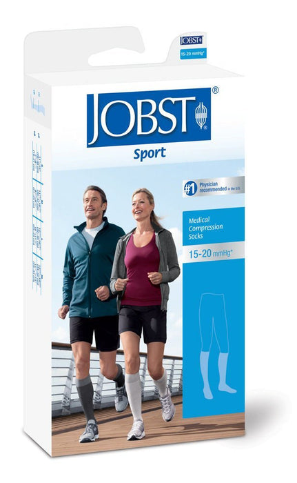Jobst Unisex Sport Knee-High Closed Toe 15-20mmHg Compression Socks