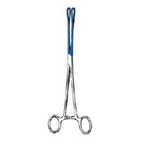 Sklar Instruments Forcep Grasping Schweizer 9-1/2" Fen Tp Serr Strt SS/Blu Ct Ea