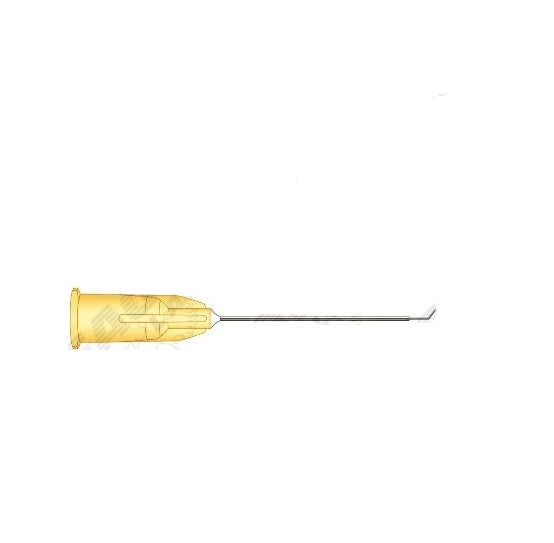 Eagle Labs Subretinal Aspiration Cannula (Landers) - Landers Subretinal Aspiration Cannula, 27G, 6.5 mm Tip, Angled 2.5 mm 60°, 22.5° Beveled Tip, 20G x 1" - 174-27